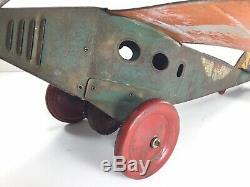 AMERICAN FLYER CW555 Wind Up Airplane 1929 SPIRT OF COLUMBIA AF LINES MONOPLANE