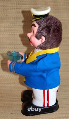 AMICO Captain Blushwell Vintage 1950s Battery Operated Toy Japan WORKS with Box