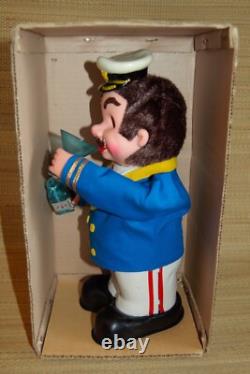 AMICO Captain Blushwell Vintage 1950s Battery Operated Toy Japan WORKS with Box