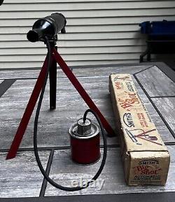 ANTIQUE 1930's SMITHS BIG SHOT AUTOMATIC MACHINE GUN-RESTORED/WORKING with O. BOX