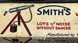 ANTIQUE 1930's SMITHS BIG SHOT AUTOMATIC MACHINE GUN-RESTORED/WORKING with O. BOX
