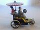 ANTIQUE MARKE LEHMANN DRIVER & RIDER WIND UP TIN TOY AUTO ONKEL MADE in GERMANY