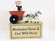 ANTIQUE Marx Mechanical windup Horse & Cart Popeye Driver/Original Box