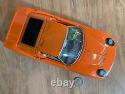 ASAKUSA Japanese Battery Powered 1967 LAMBORGHINI MIURA Vintage Toy Working