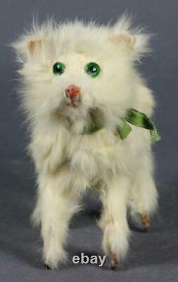 Antique 10 French mechanical toy doll cat Wind-up Clockwork Roullet et Decamps