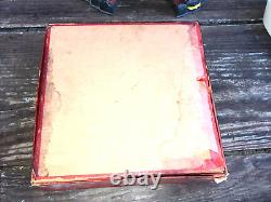 Antique 1890s J. W. S. &S. Bavaria Red White Blue Top & Marble Game In Original Box