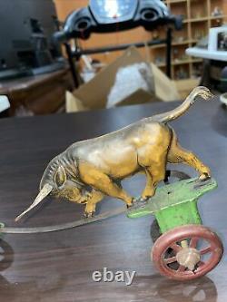 Antique 1920's D. R. P. Bull Frighter Wind Up