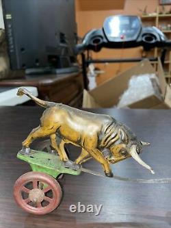 Antique 1920's D. R. P. Bull Frighter Wind Up