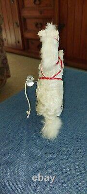 Antique 1920s Prancing Wind-up Horse Toy. Excellent Cond. With real fur