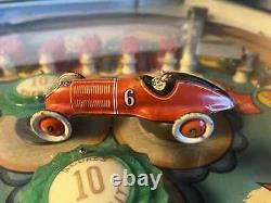 Antique 1930 Prewar Germany Distler Mercedes Silberpfeil Tin Toy Race Car Rare