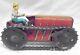 Antique 1930's Farm Fresh MARX Wind up Tin Litho Tractor & Farmer Winds and Runs