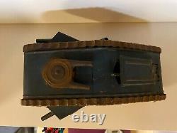 Antique 1930's Louis Marx Doughboy Wind up Tank Tin Tank Toy