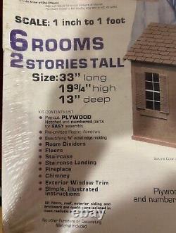 Antique 1979 Colonial Dream Wood Doll House by Arrow Handicraft Corp New In Box