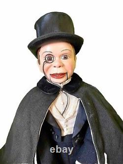 Antique 21 1930's Composition Charlie McCarthy Ventriloquist Doll Original Tux