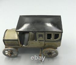 Antique Bing Sedan Limo Germany Tin Wind Up Clockwork