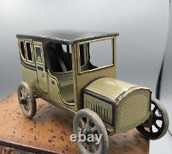 Antique Bing Sedan Limo Germany Tin Wind Up Clockwork