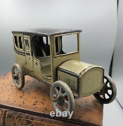 Antique Bing Sedan Limo Germany Tin Wind Up Clockwork