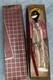 Antique Black Marionette Puppet in Striped Overalls & Pink Shirt withGraysons Box