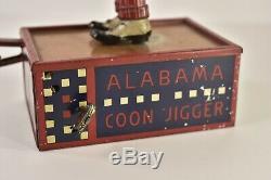 Antique C. 1912 Marke Lehmann Tombo Alabama Jigger Wind Up Tin Toy Working