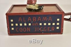 Antique C. 1912 Marke Lehmann Tombo Alabama Jigger Wind Up Tin Toy Working