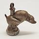 Antique Dog Taking A Poop Crap Dump Cap Bomb String Toy Noisemaker Metal
