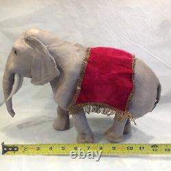 Antique French mechanical wind up walking Roullet and Decamps elephant