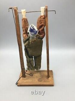 Antique German Mechanical Clown Acrobat Toy