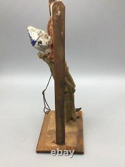 Antique German Mechanical Clown Acrobat Toy