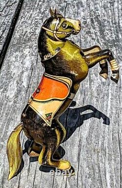 Antique Germany Arnold Automaton Horse Tin Toy 100% Orig. WORKS