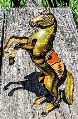 Antique Germany Arnold Automaton Horse Tin Toy 100% Orig. WORKS