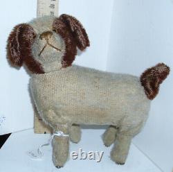 Antique Key Wind Walking Dog Mohair EUC 1930s