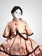 Antique Large German China Doll Black Hair Blue Eyes 21 1860s Chipped Shoe