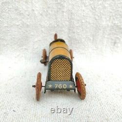 Antique Lehmann Galop 760 Mechanical Litho Tin Racing Car Toy Germany Old Rare