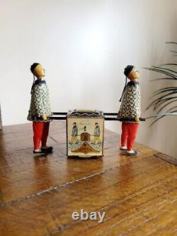 Antique Lehmann Tea Cart Tin Litho Gyroscopic Toy Germany