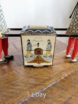 Antique Lehmann Tea Cart Tin Litho Gyroscopic Toy Germany