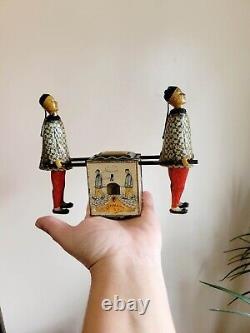 Antique Lehmann Tea Cart Tin Litho Gyroscopic Toy Germany