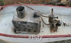 Antique Live Steam Engine Boat 31