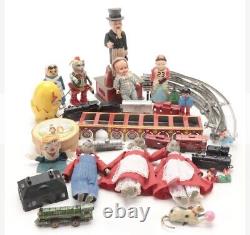 Antique Lot of Tin Litho Wind-Up Toys, Celluloid Dolls, Trains, Banks & More