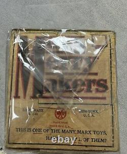 Antique Louis Marx Merrymaker Mouse Band Tin Toy. Circa 1930s with Original Box