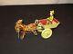 Antique Marx Tin Wind Up Toy Balky Mule With Cart Driver Excellent Works