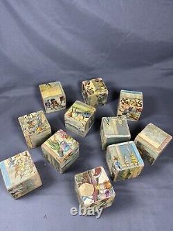 Antique Mcloughlin Brothers Palmer Cox Brownie Blocks Read