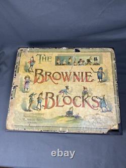 Antique Mcloughlin Brothers Palmer Cox Brownie Blocks Read