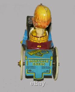 Antique Mortimer Snerd Toy Tin Wind up Toy