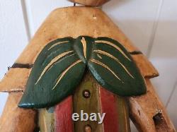 Antique Old Pinocchio Doll Toy Disney Handmade Wood Rare Vintage Collectors