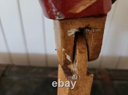 Antique Old Pinocchio Doll Toy Disney Handmade Wood Rare Vintage Collectors