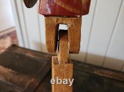 Antique Old Pinocchio Doll Toy Disney Handmade Wood Rare Vintage Collectors