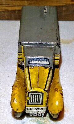 Antique Pre-war TippCo TC-753 Truck Tin Toy Made in Germany 100%Orig. WORKS