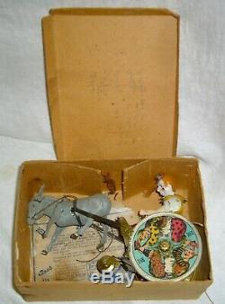 Antique Rare Early Lehmann Balky Mule In Box With Original Paper Instructions