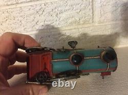 Antique Rare Early Orobr German Tin Litho Working Wind Up Steam Roller