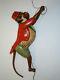 Antique Rare Old German Friction Toy Tin Climbing Monkey Tom 700 Lehmann Works